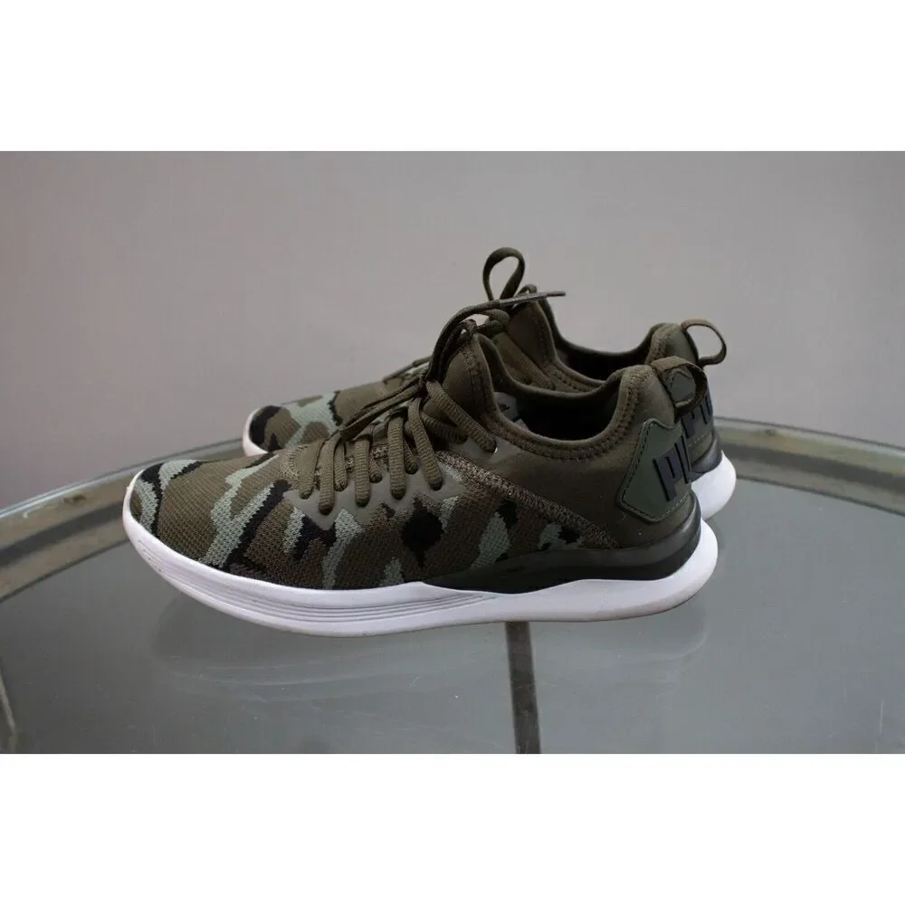 Men's PUMA IGNITE Flash Camo 191484 01 Forest/Green/Black Size 7‎
